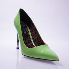 AD TRIDENT PATENT STILETTO PUMPS